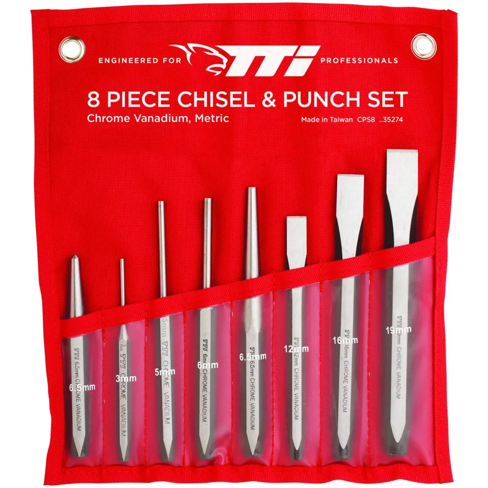 TTI 8 Piece Chisel & Punch Set CPS8