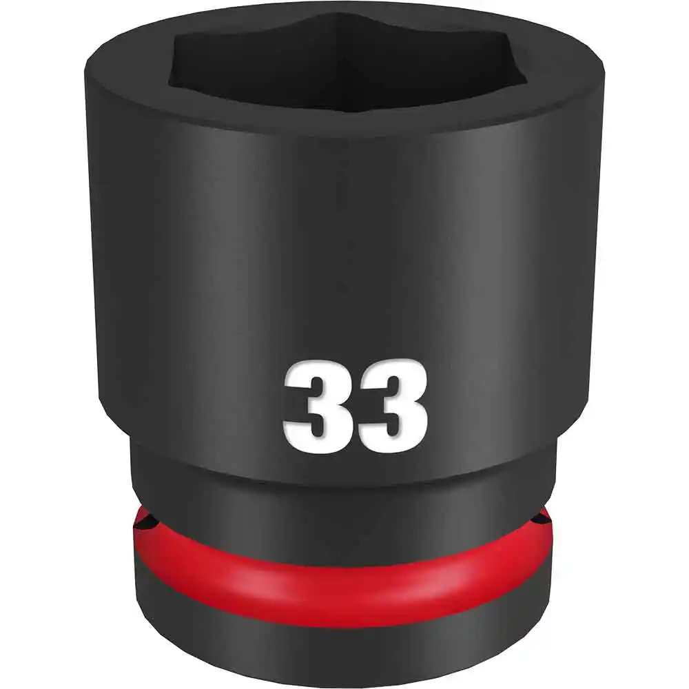 MILWAUKEE SHOCKWAVE 3/4inch Drive 33mm Standard 6 Point Impact Socket 49666371