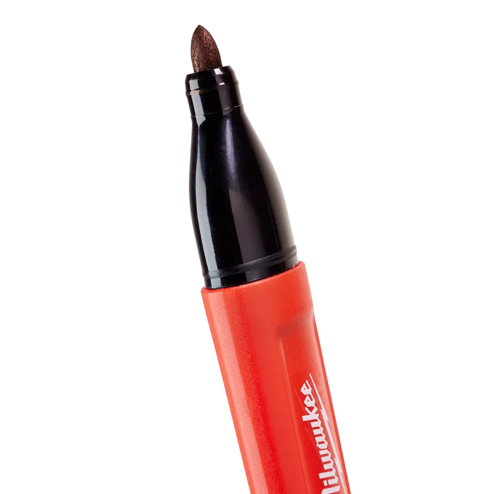 MILWAUKEE INKZALL 2 Pack Black Medium Permanent Marker 48223102