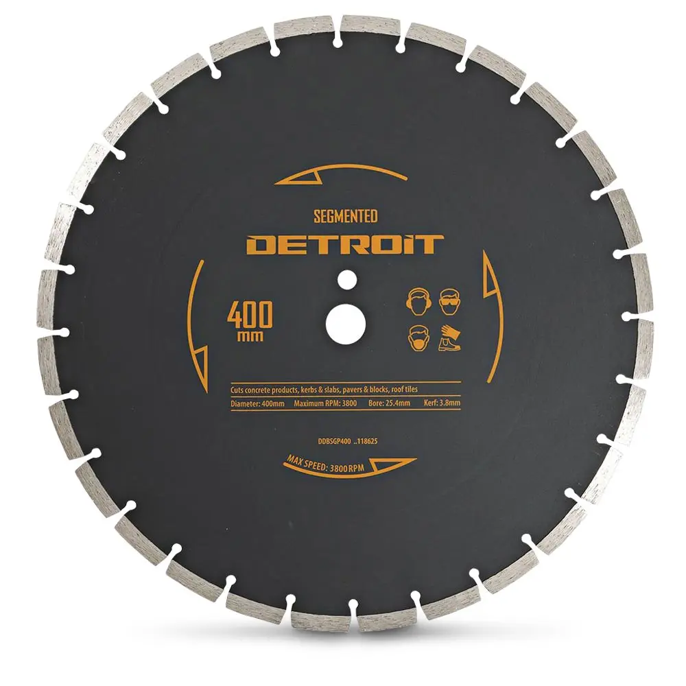 DETROIT 400mm Segmented Diamond Blade for General Purpose Cutting
