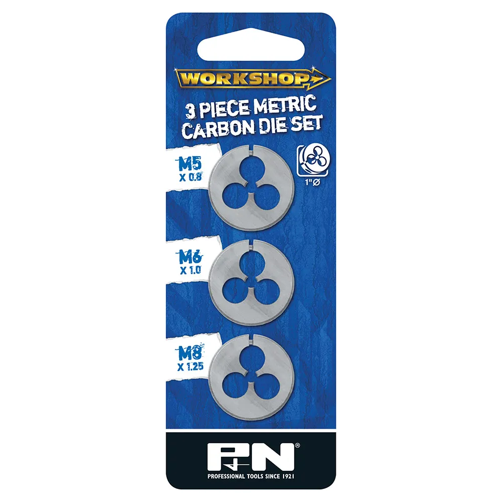 P&N M5-M6-M8 Metric Die Set 3pc 267013103