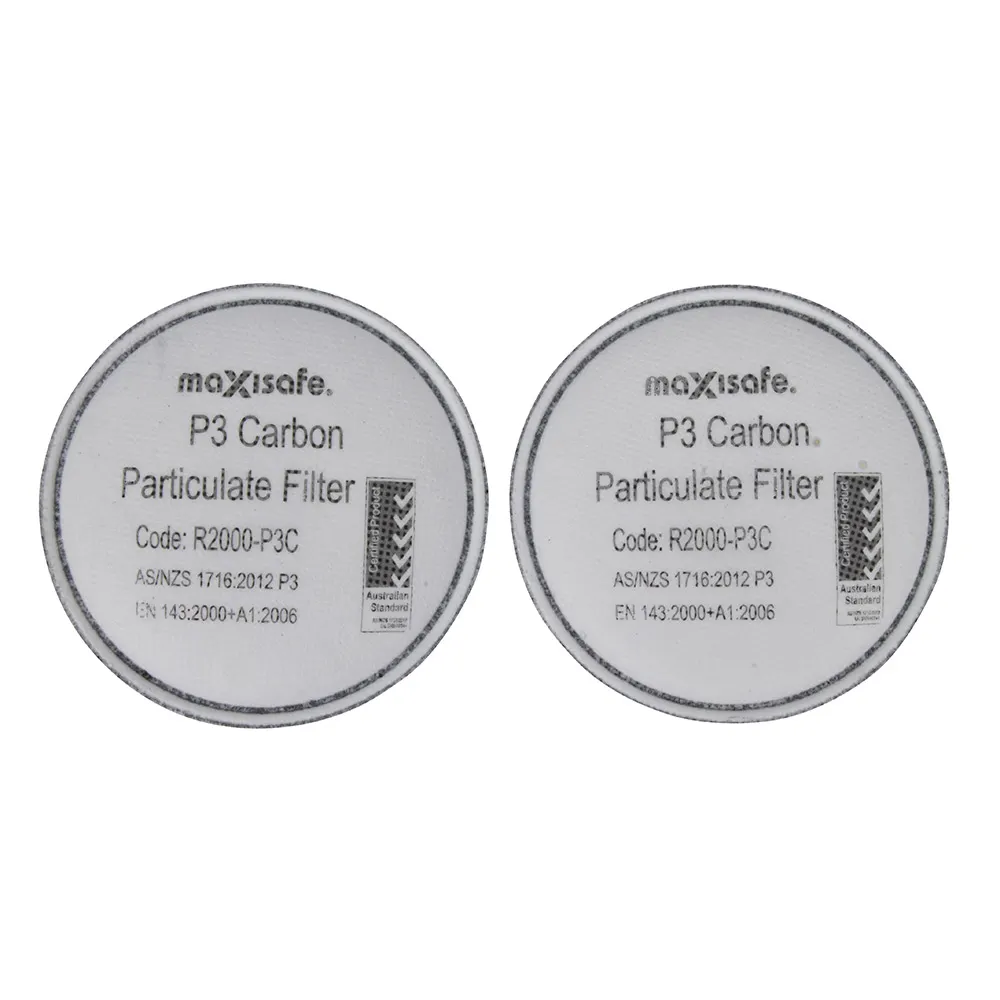MAXISAFE P3 Respiratory Mask Carbon Filter 1Pr Suits R7500/690 R2000-P3C