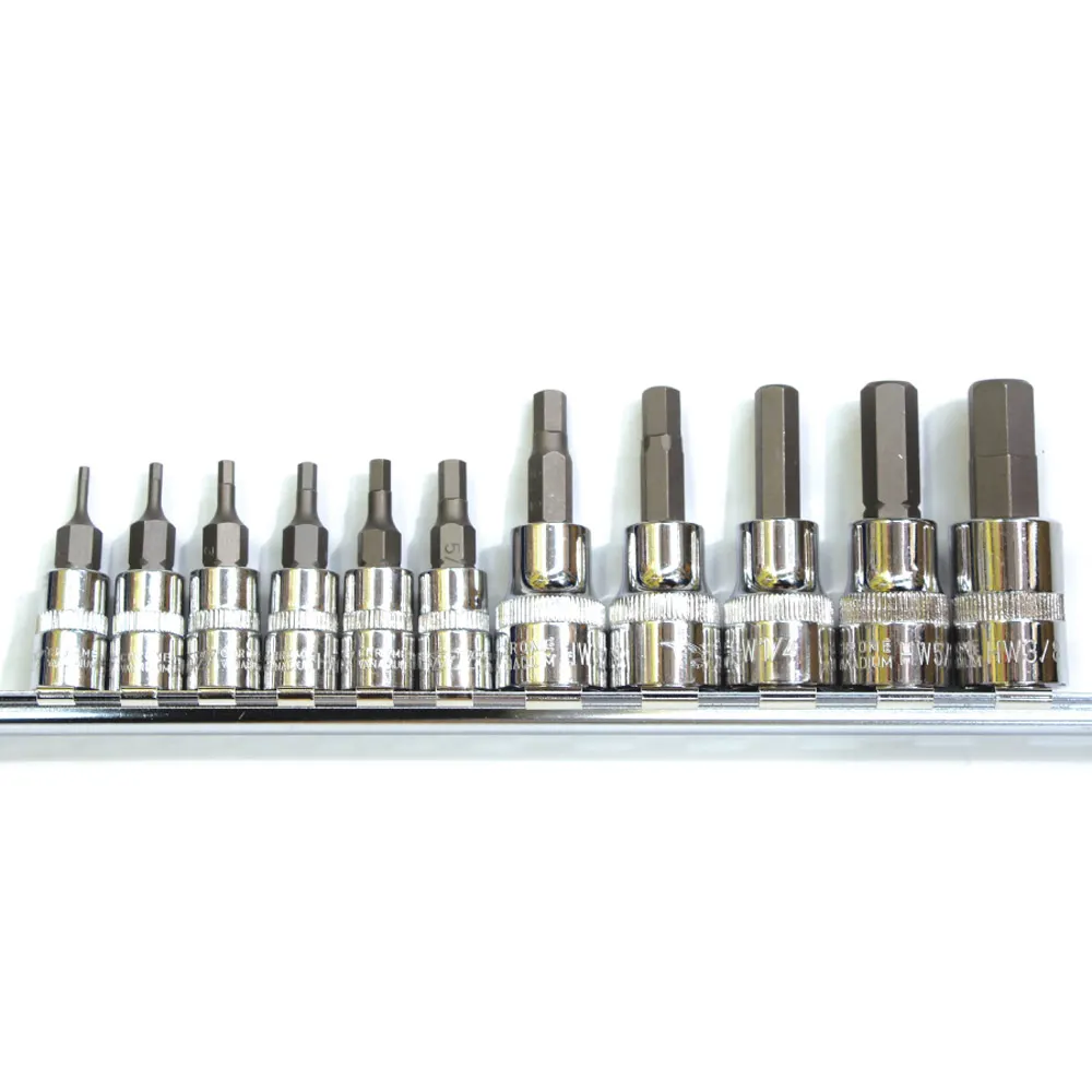 TTI 11 Piece 1/4 & 3/8inch Drive AF Inhex Socket Rail Set IH11AF1438