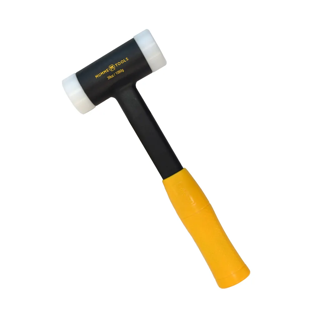 MUMME 50mm 1090g Nylon Tips Softface Hammer - Rubber Grip 5HSFNT50