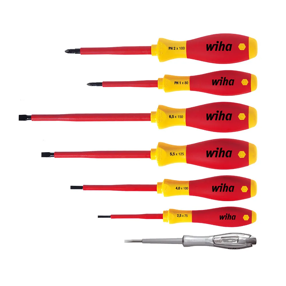 WIHA Exclusive 7 Piece VDE Screwdriver Set 00834