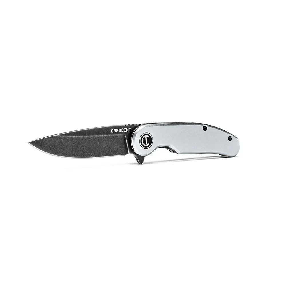 CRESCENT 82mm/3-1/4inch Drop Point Aluminium Handle Pocket Knife CPK325A