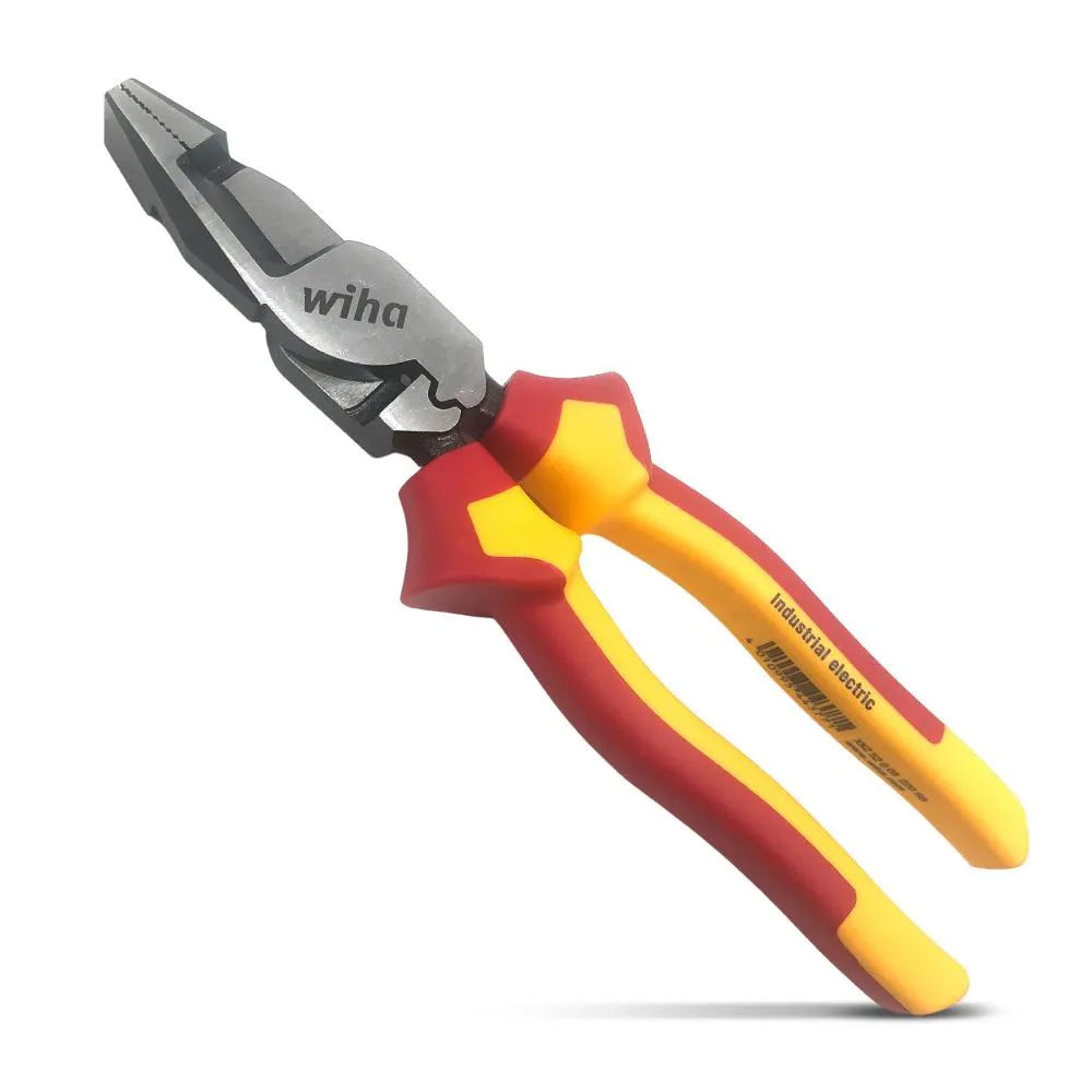 WIHA 220mm Insulated Crosscut Linesman Pliers 44377