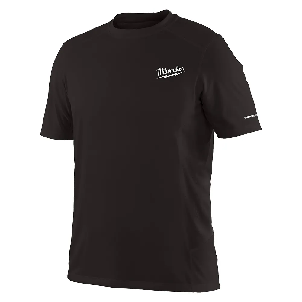 MILWAUKEE WORKSKIN Light Shirt Short Sleeve Black 414B