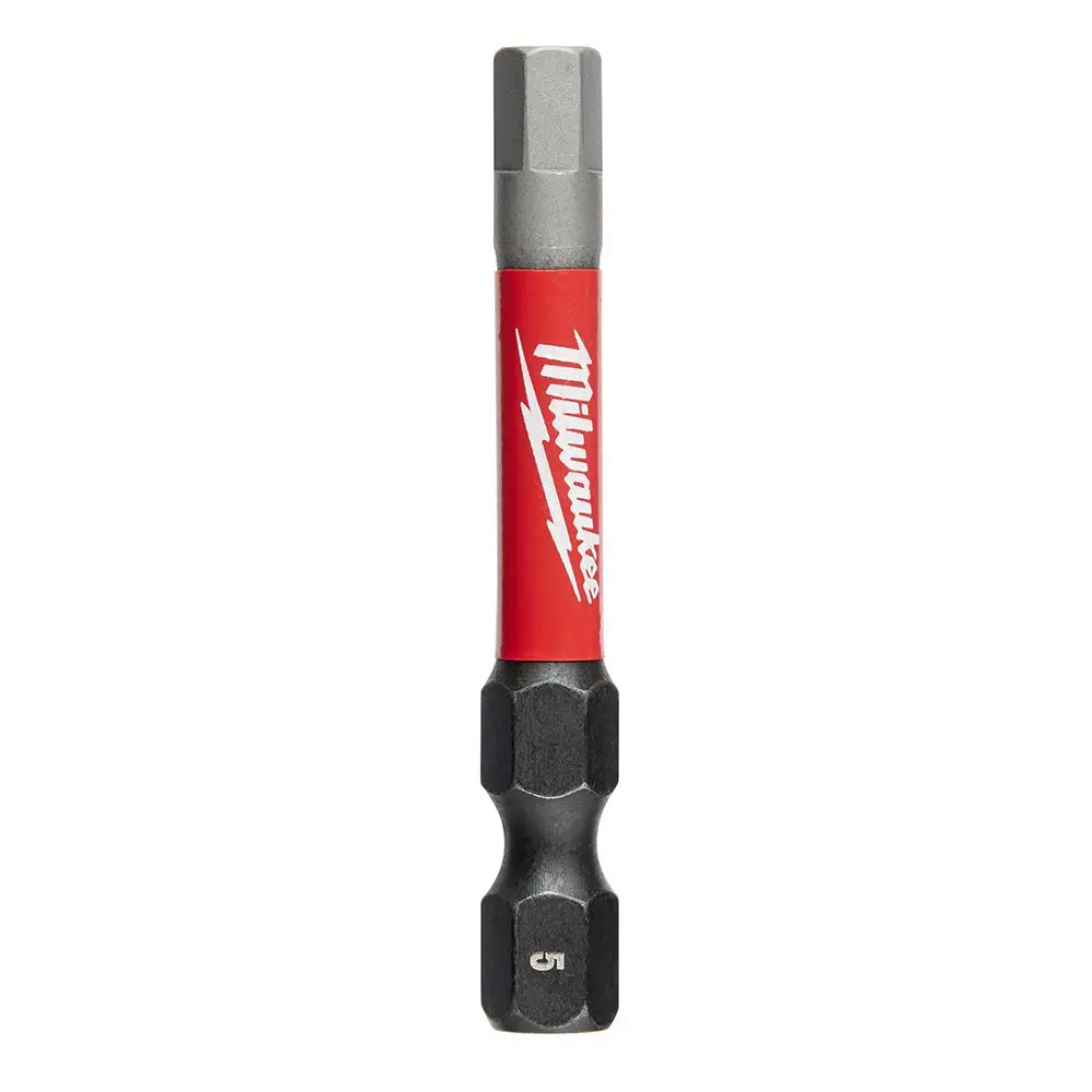 MILWAUKEE 5 x 50mm Internal Hex Power Screwdriver Bit - SHOCKWAVE - 5 Piece 48324653