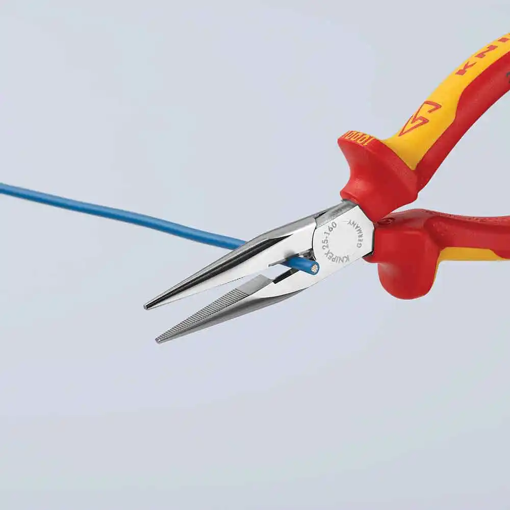 KNIPEX 160mm 1000V Snipe Nose Pliers 2506160SB