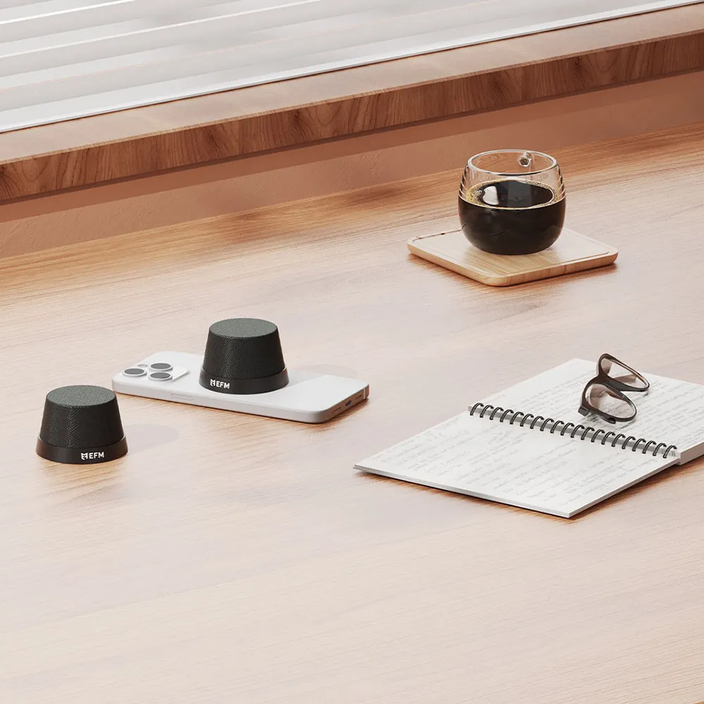 EFM Cloudbreak Mag Bluetooth Speaker Twin Pack With MagSafe Compatibility - Black EFA2CBM909BLA