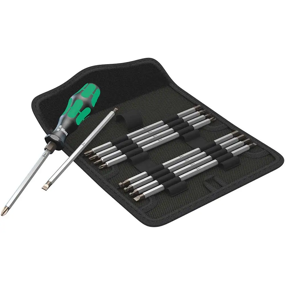 WERA 88/1 Vario, 10 Bits, w/ Handle Screwdriver Set w/ Wallet WER002990