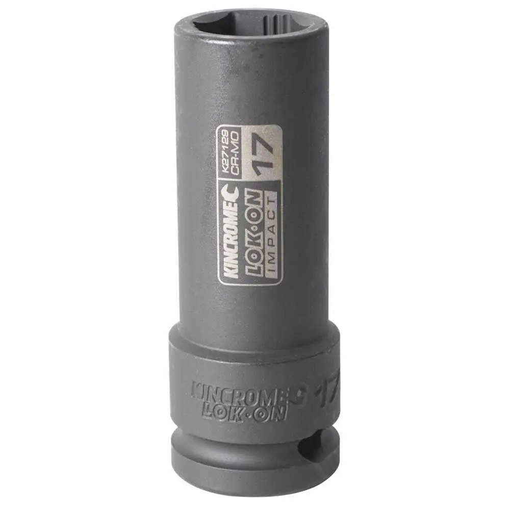 KINCROME LOK-ON 17mm 1/2" Drive Deep Impact Socket K27129
