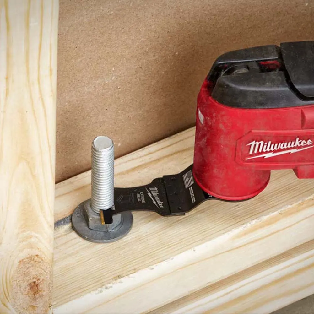 MILWAUKEE 2 piece 35mm OPEN-LOK Extreme Metal Titanium Enhanced Carbide Teeth Blade 49251502