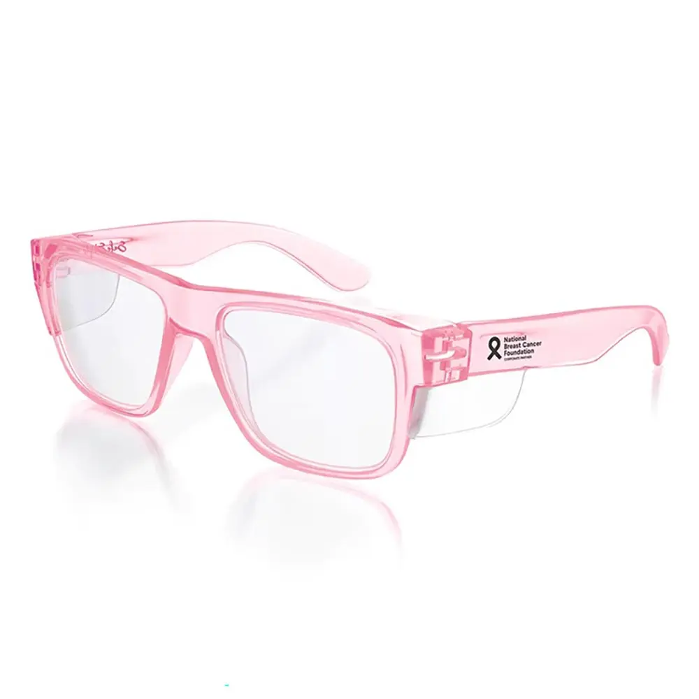 SAFESTYLE Fusions Pink Frame Clear UV400 Lens Safety Glasses FPC100