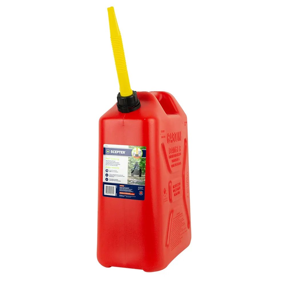 SCEPTER 20L Red Plastic Jerry Can FUE5628
