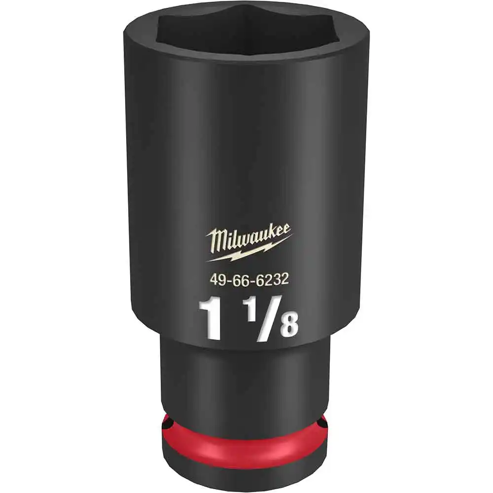 MILWAUKEE SHOCKWAVE 1/2" Drive 1-1/8" Deep 6 Point Impact Socket 49666232