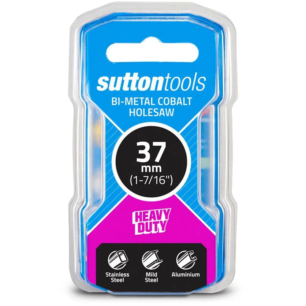 SUTTON 37mm (1.7/16inch) Bi-Metal Cobalt Holesaw