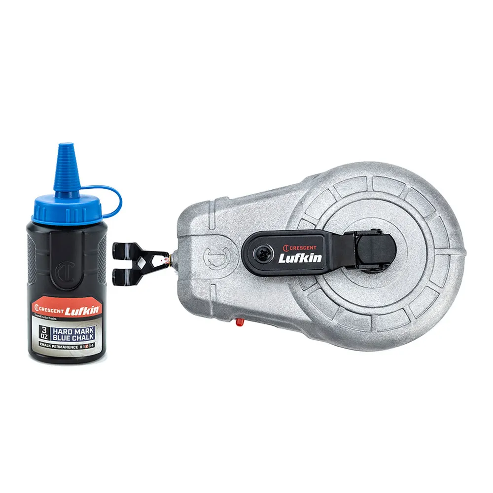 CRESCENT LUFKIN 30m Aluminum Chalk Reel w. 3oz Blue Chalk CLA100AB