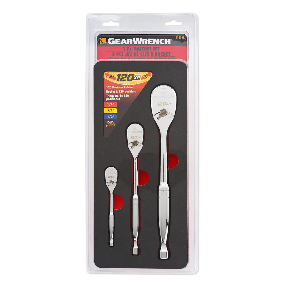 GEARWRENCH 3 Piece 120XP Teardrop Ratchet Set 81206P