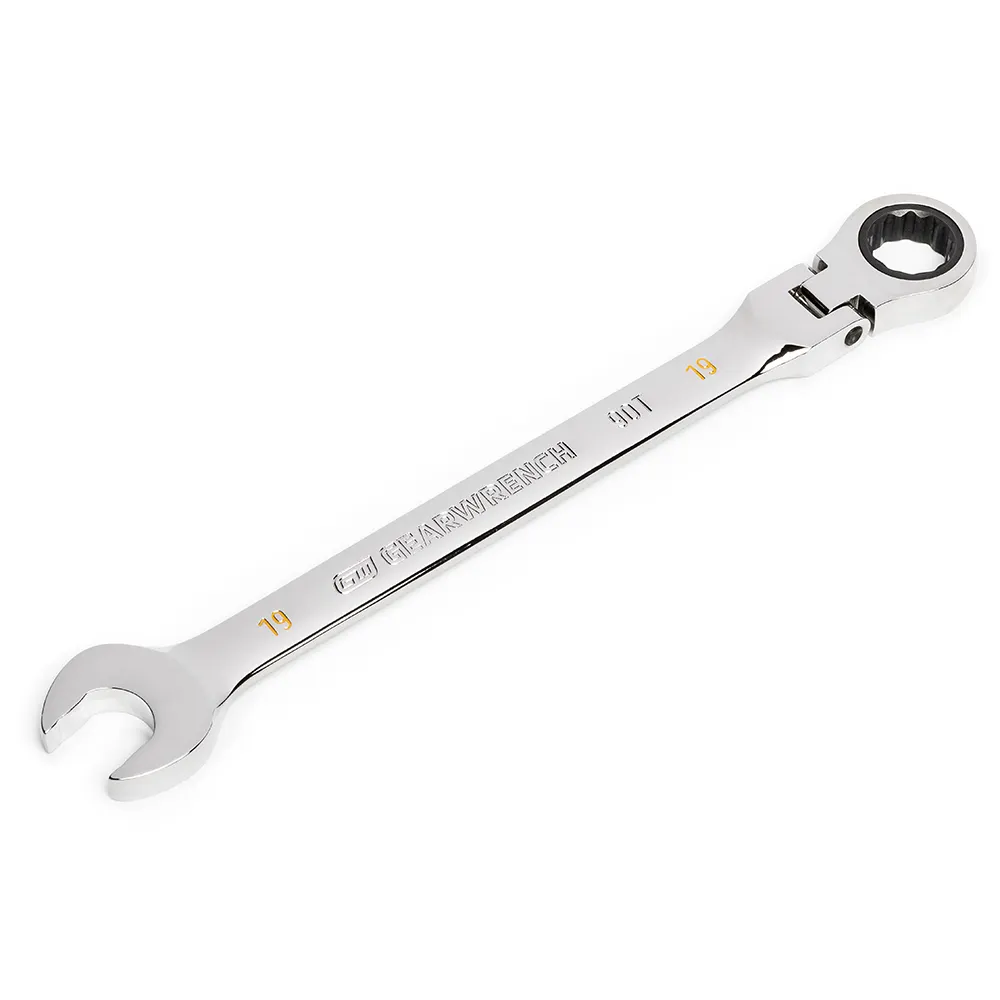 GEARWRENCH 19mm 90T Flexhead Ratcheting Combination Wrench 86719