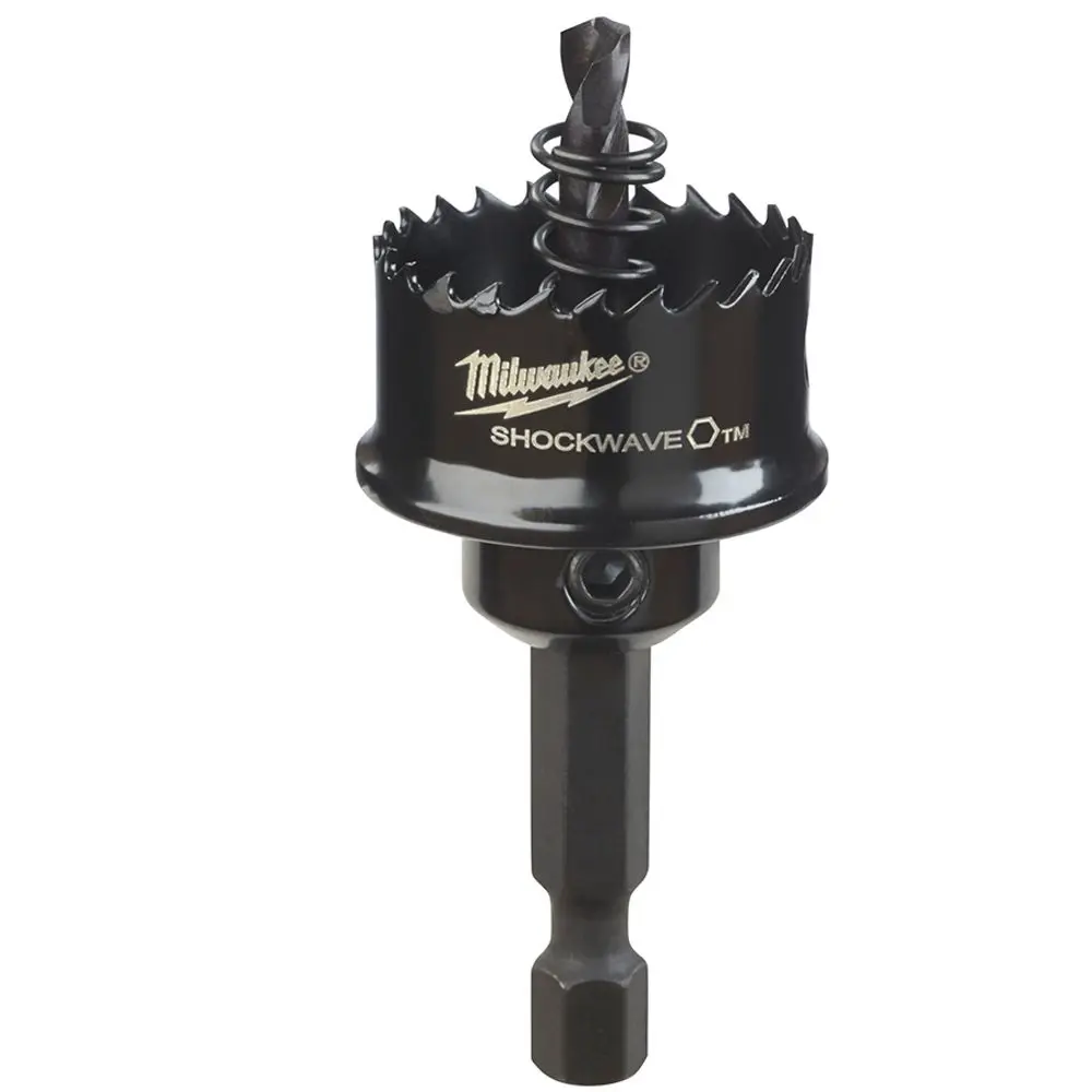 MILWAUKEE 25mm (1inch) 1/4-Hex Shank Bi-Metal Sheetmetal Holesaw - SHOCKWAVE 49569815