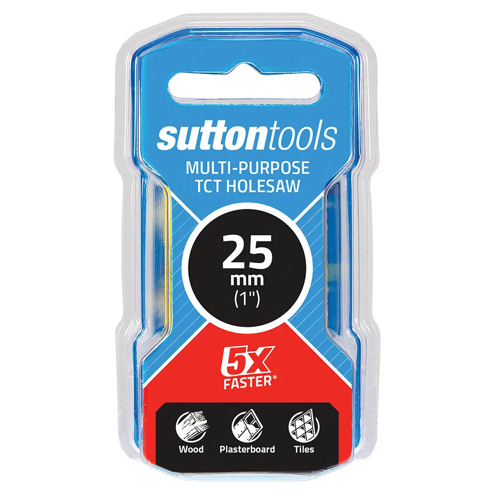 SUTTON 25mm (1inch) TCT Multi-Purpose Holesaw