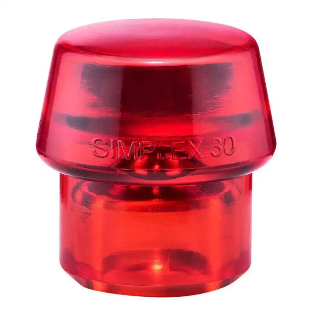 HALDER 1pk 30mm Insert Mallet Plastic Tips - Red 3206.03