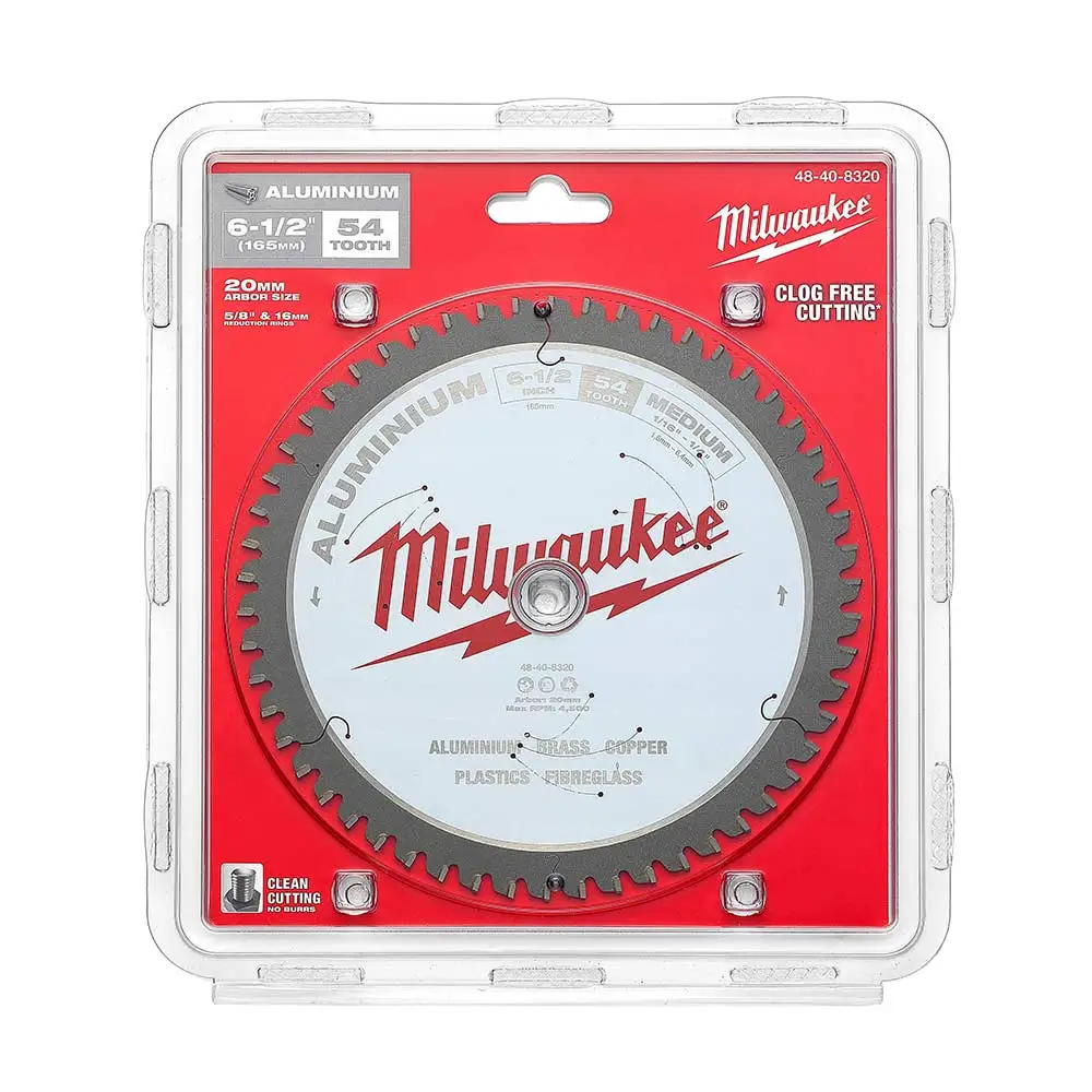MILWAUKEE 165mm 54T TCT Blade Circular Saw for Alum  48408320