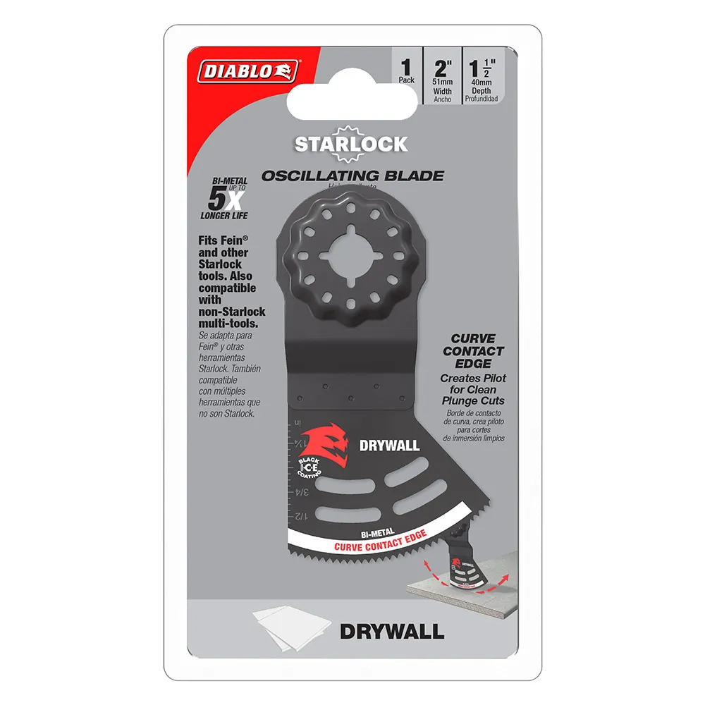 DIABLO 51mm Starlock Bi-Metal Multi-Tool Blade For Drywall 2608F02269