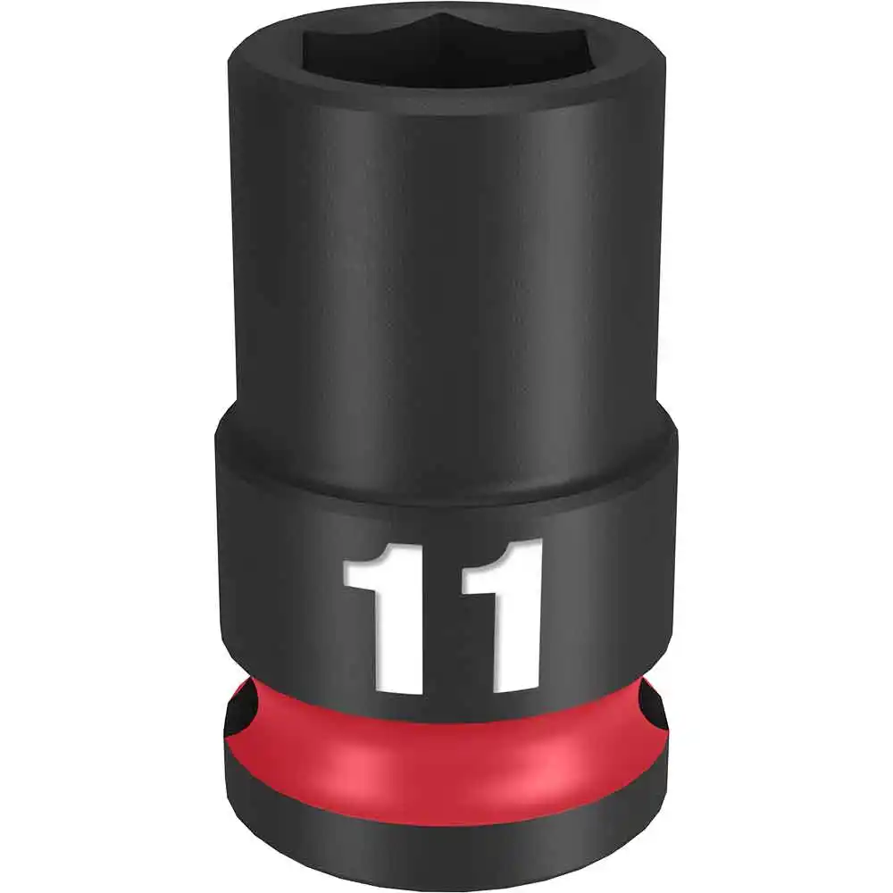 MILWAUKEE SHOCKWAVE 3/8" Drive 11mm Standard 6 Point Impact Socket 49666135
