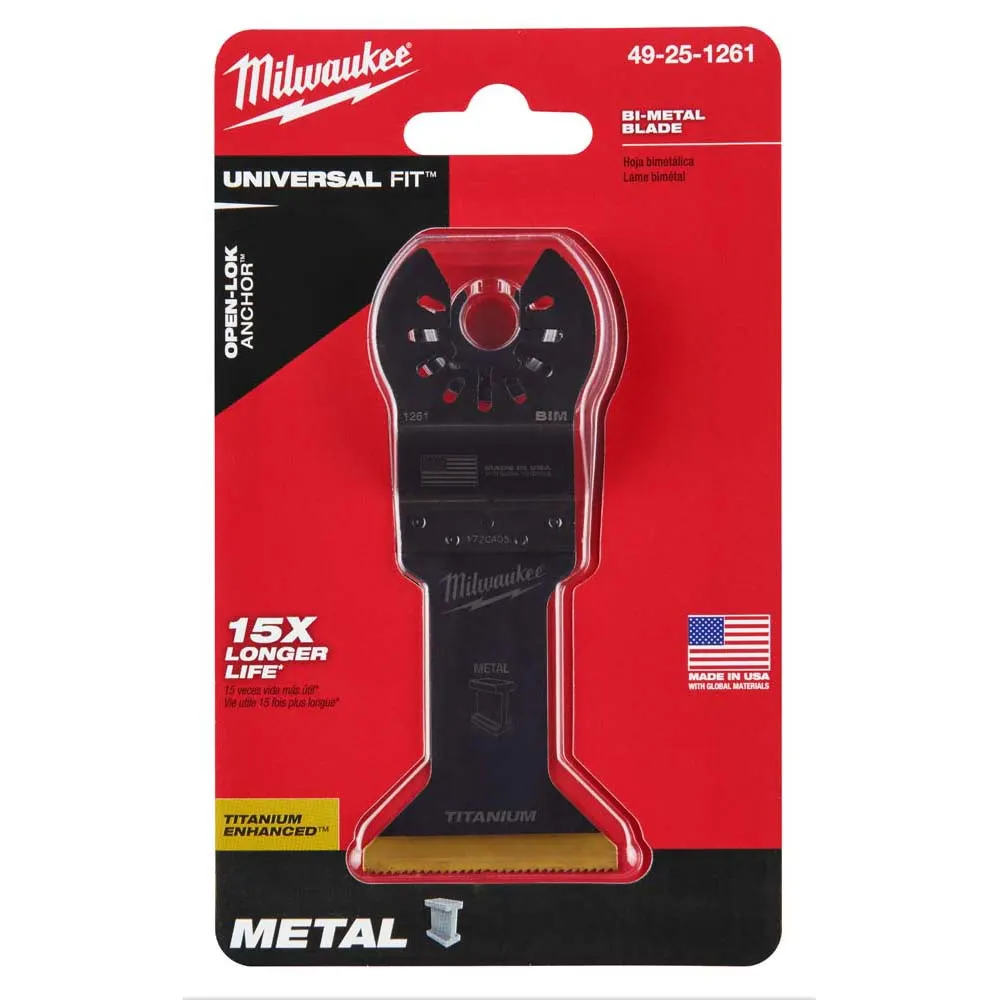 MILWAUKEE 45mm OPEN-LOK Titanium Enhanced Bi-Metal Metal Blade 49251261