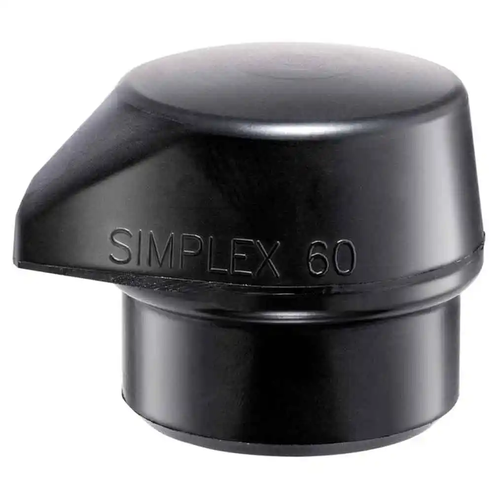 HALDER 1pk 60mm Insert Rubber Mallet Tips - Black 3202.26