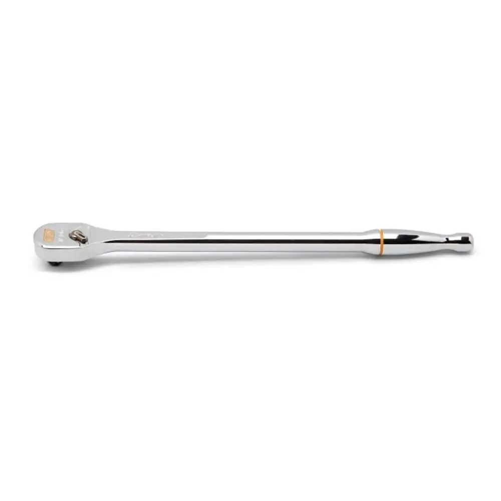 GEARWRENCH 1/4inch Drive 120XP Full Polish Chrome Extra Long Handle Teardrop Ratchet 81034XP