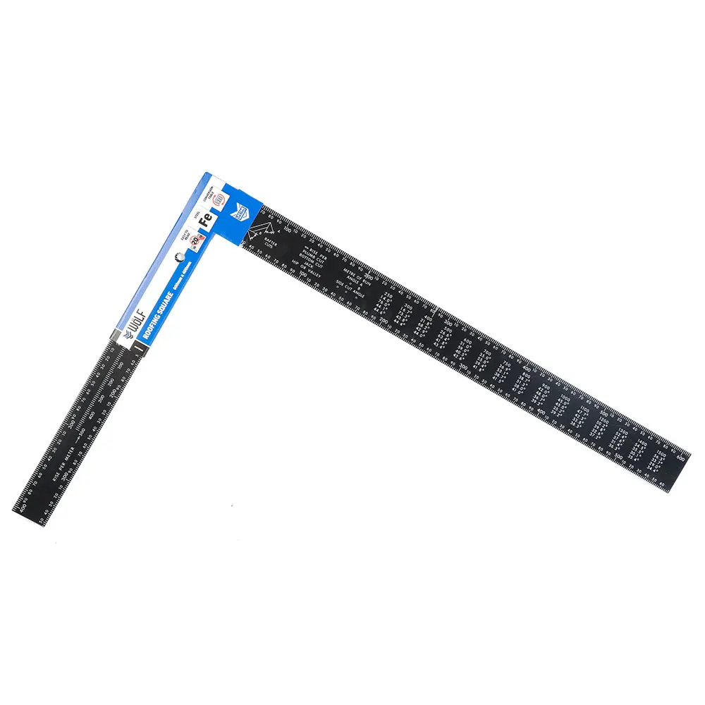 WOLF 600mm x 400mm Roofing Square - Black WRSBLK600
