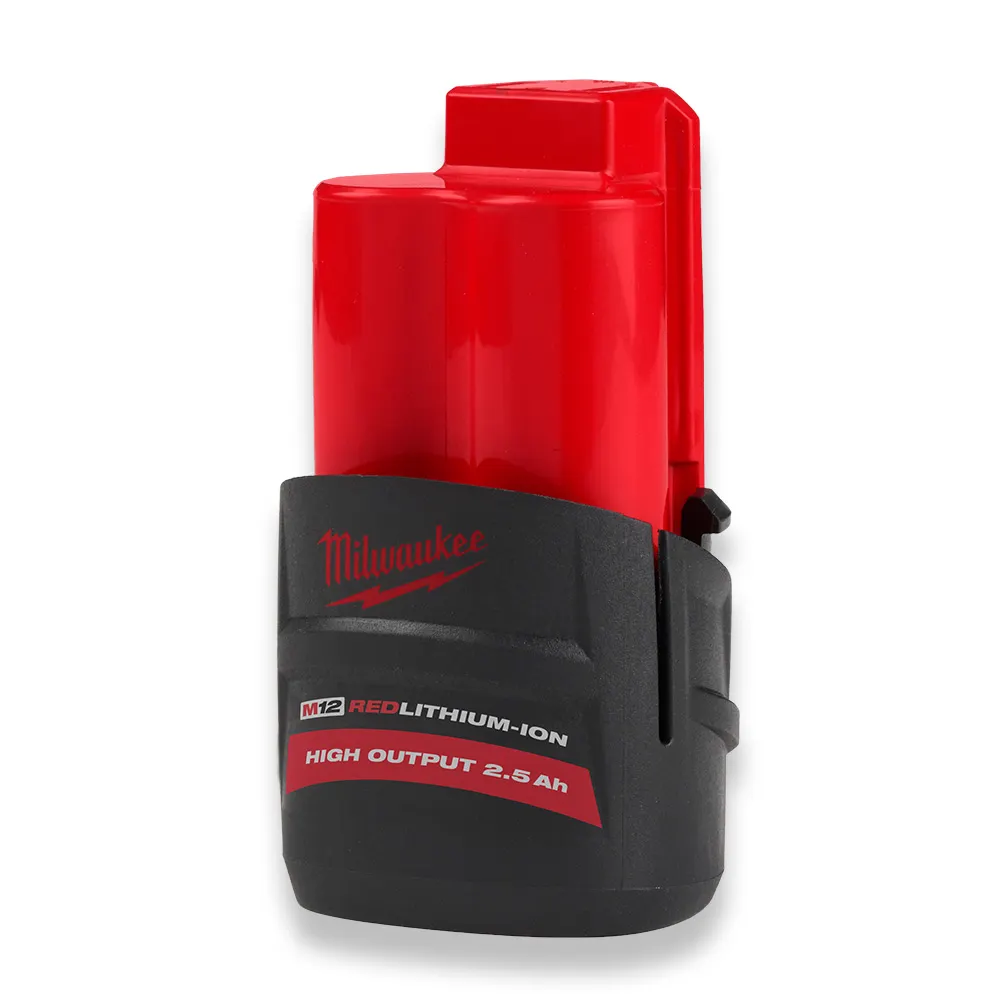 MILWAUKEE 12V RedLithium-Ion 2.5Ah High Output Battery M12HB2