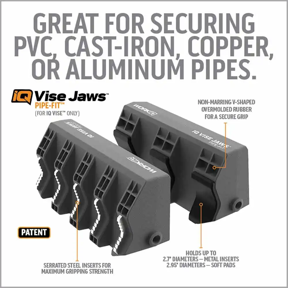 WORK IQ Vise Jaws Pipe-Fit IQVJPF
