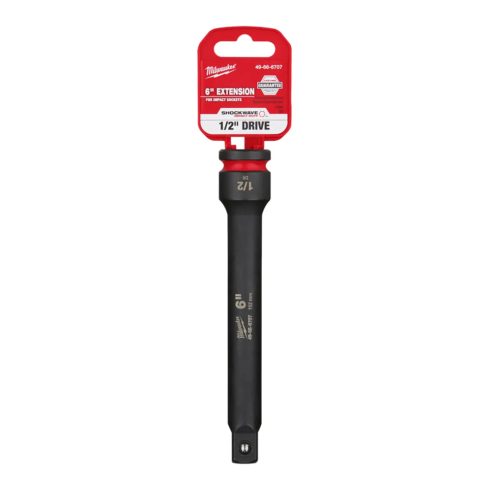 MILWAUKEE SHOCKWAVE 1/2" Drive 152mm (6") Impact Socket Extension 49666707