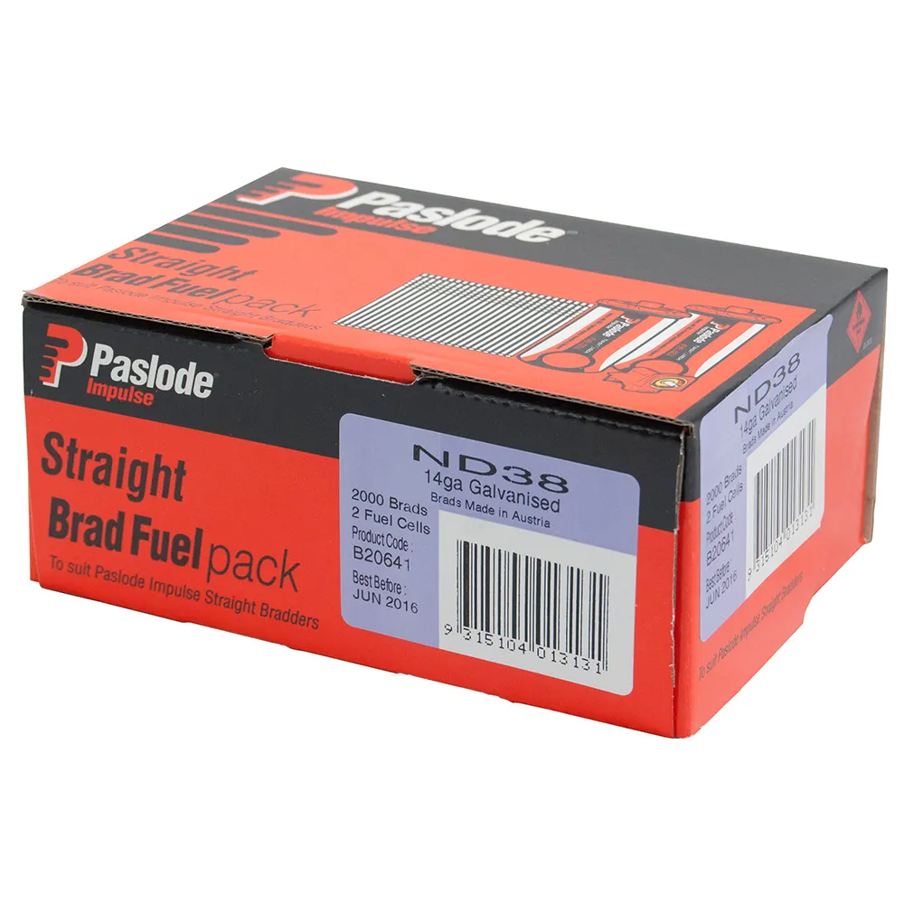 PASLODE 38mm ND Series Brads 2000 Pack B20641