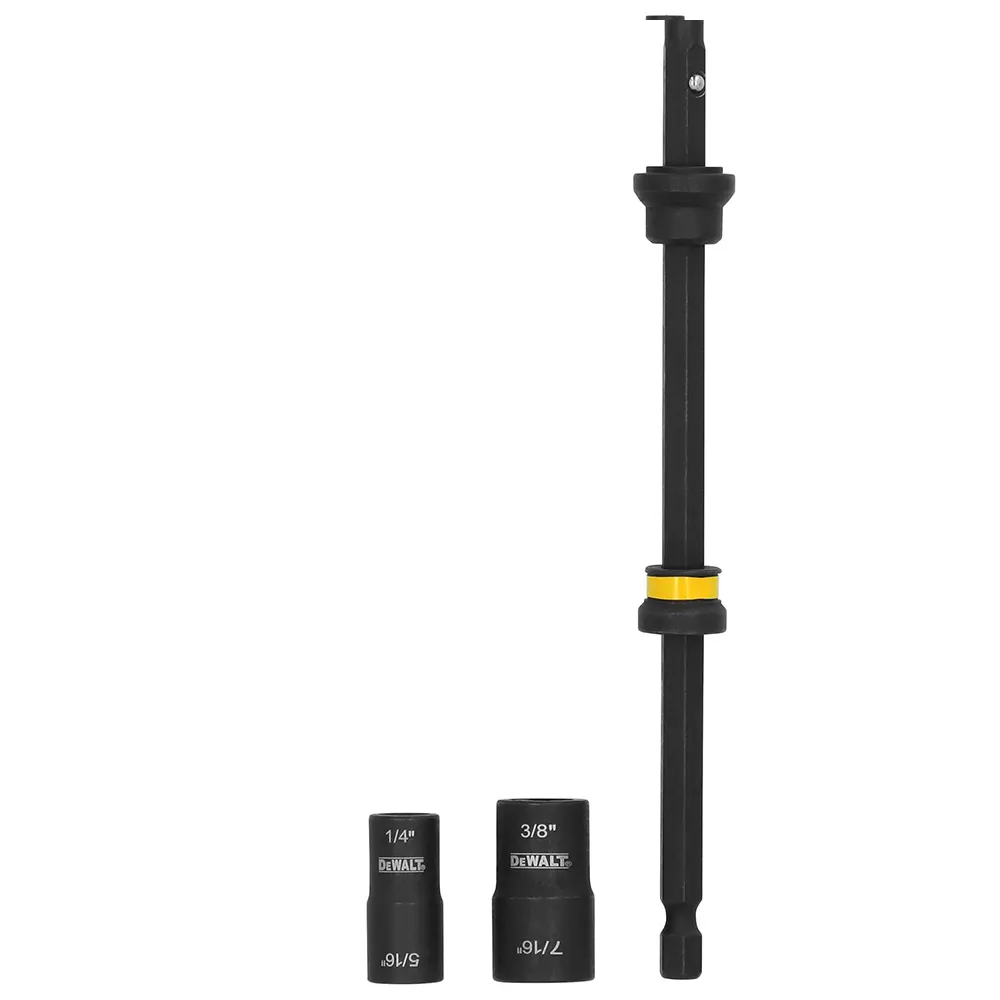 DEWALT 1/4 x 5/16 & 3/8 x 7/16 + 6�?Magnetic D/Ended Ext Bit Nutsetter DWADENDEXT-2