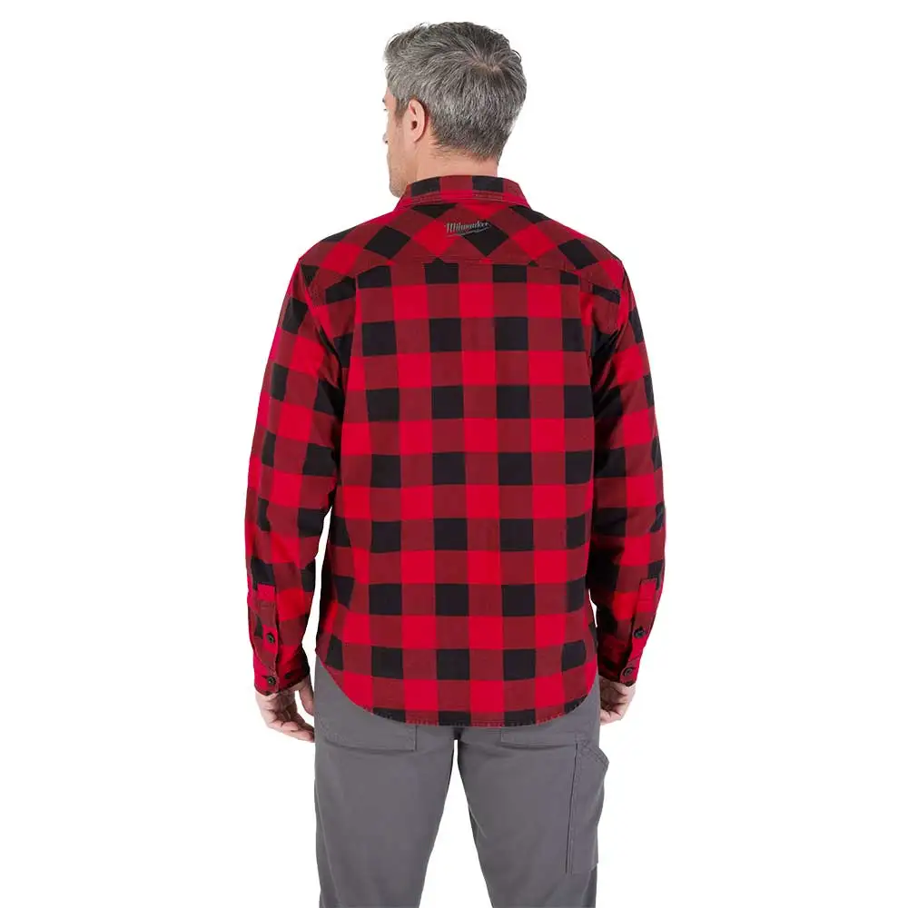 MILWAUKEE Gridiron Flannel Shirt Red