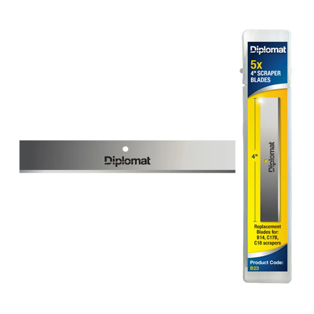 DIPLOMAT 100mm Scraper Blades Suits B14 - 5 Piece B23