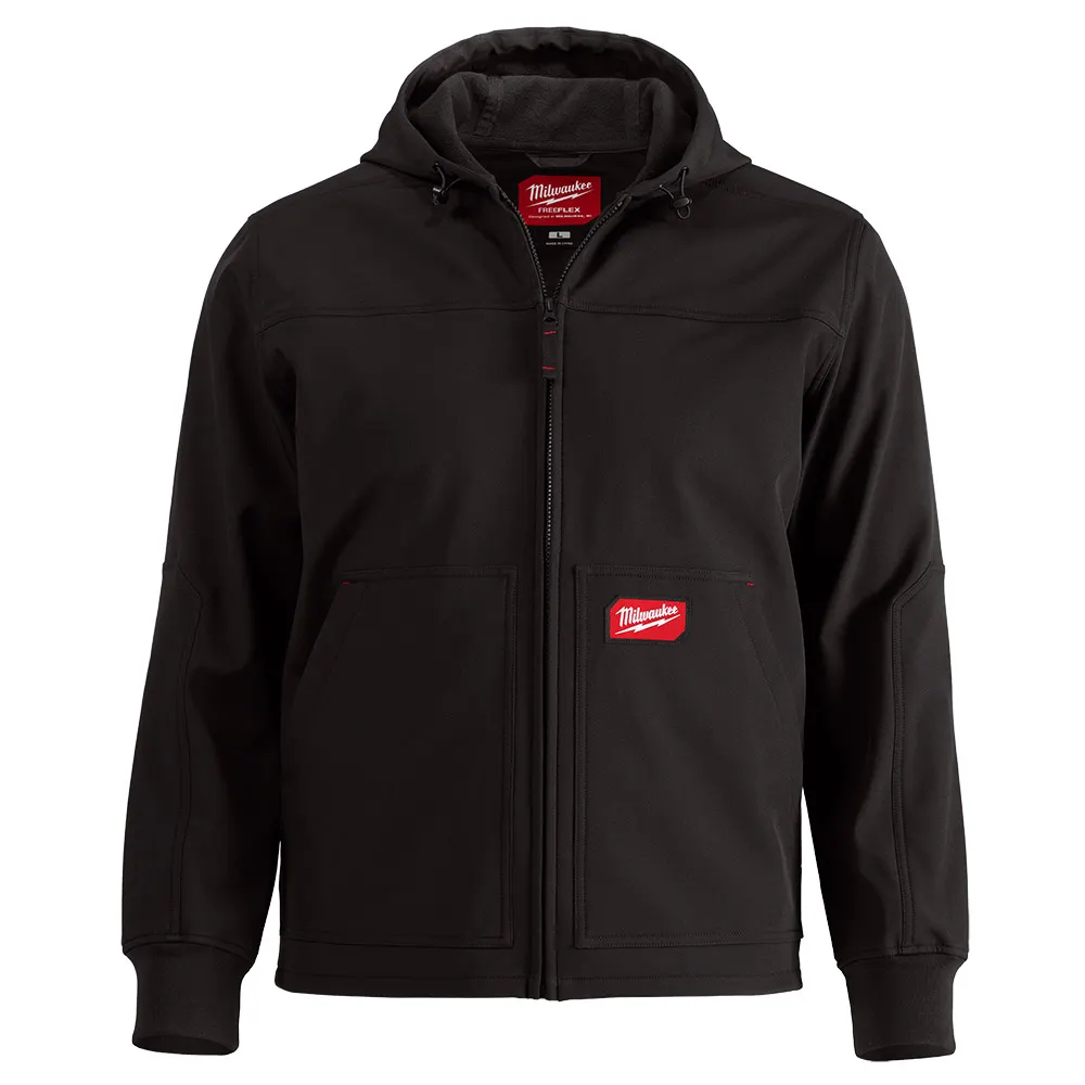MILWAUKEE FREEFLEX Softshell Hooded Jacket - Black 312B