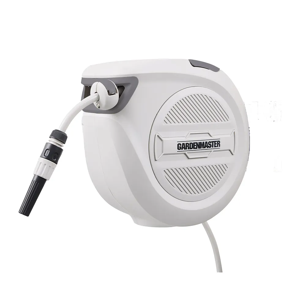 GARDEN MASTER 20m Retractable Outdoor Garden Water Hose Reel 50134487