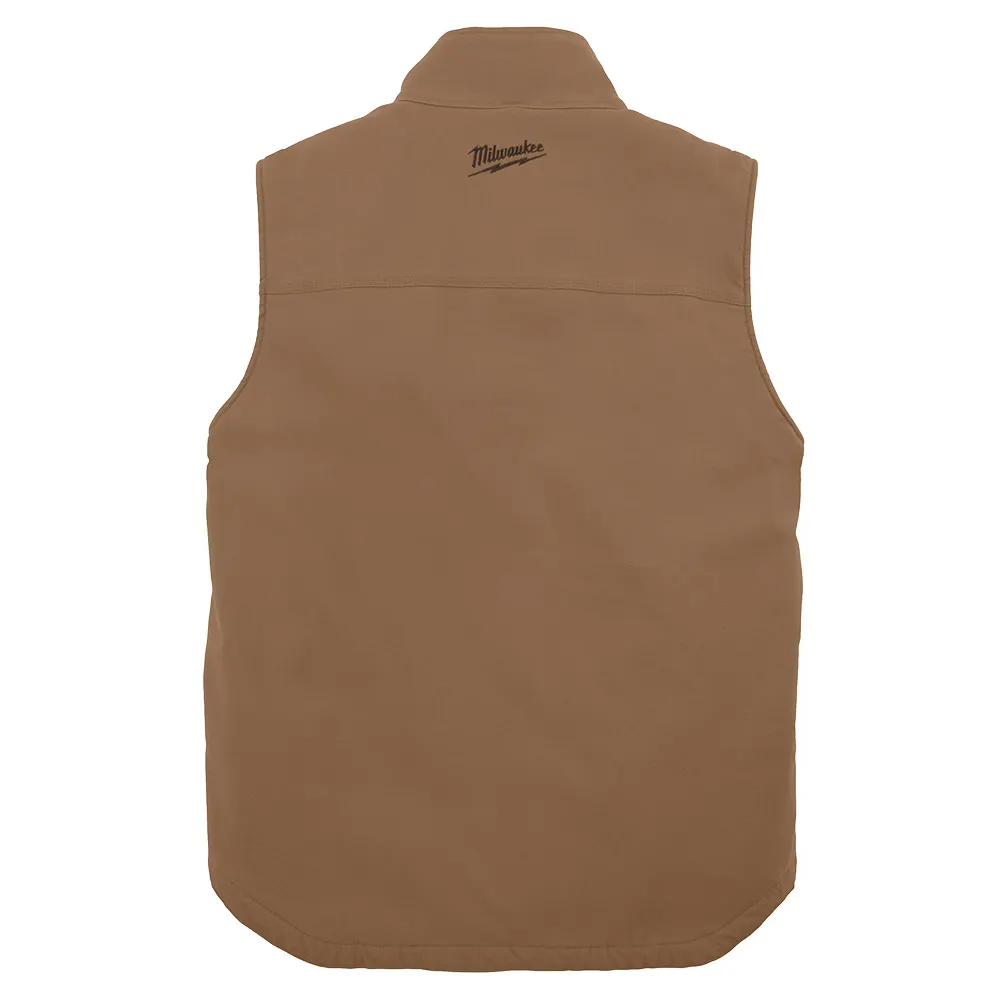 MILWAUKEE GRIDIRON Sherpa Lined Vest - Brown 801BR