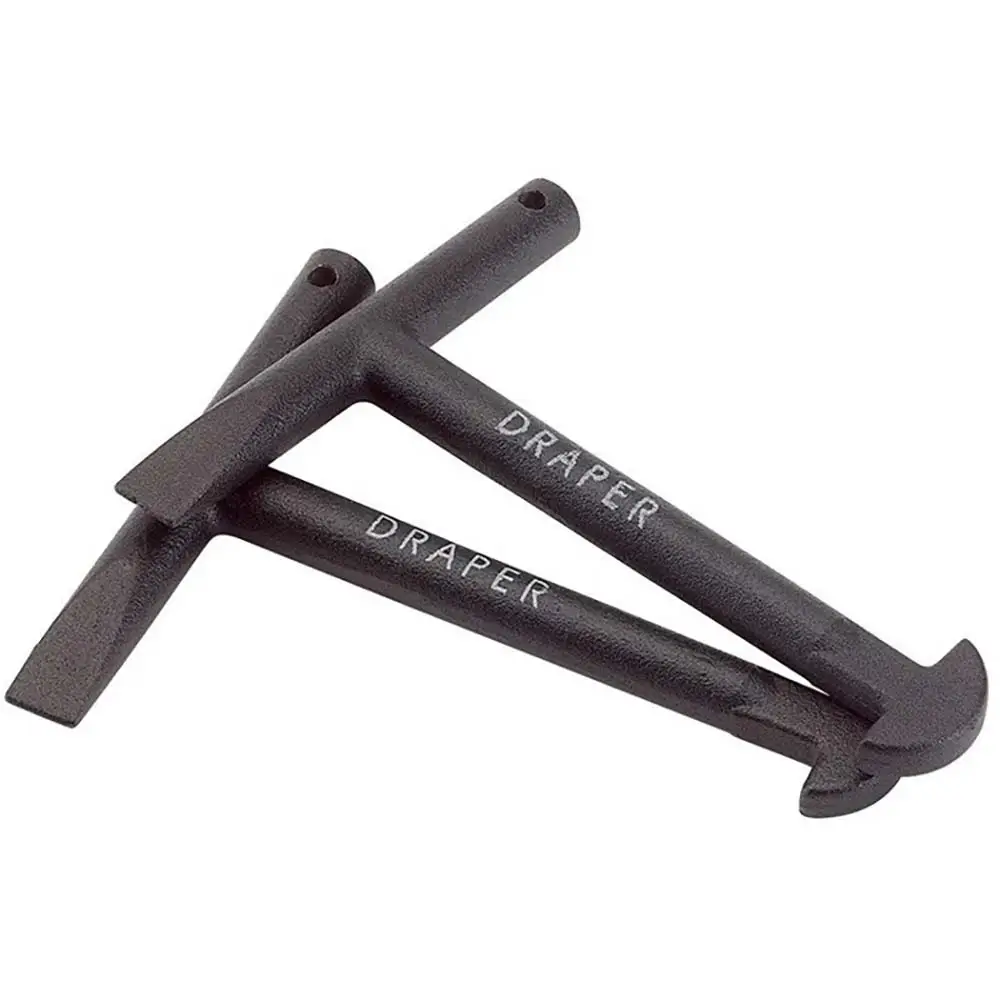 DRAPER T Handle, Short Manhole Cover Lid Lifter - 2 Piece 89721