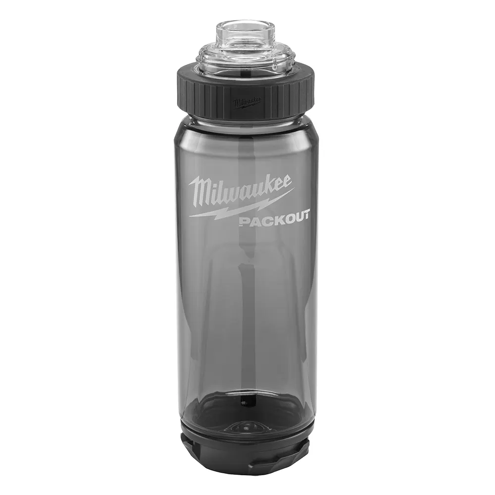 MILWAUKEE PACKOUT™ 740ml (25oz) Plastic Bottle - Black 48228371B