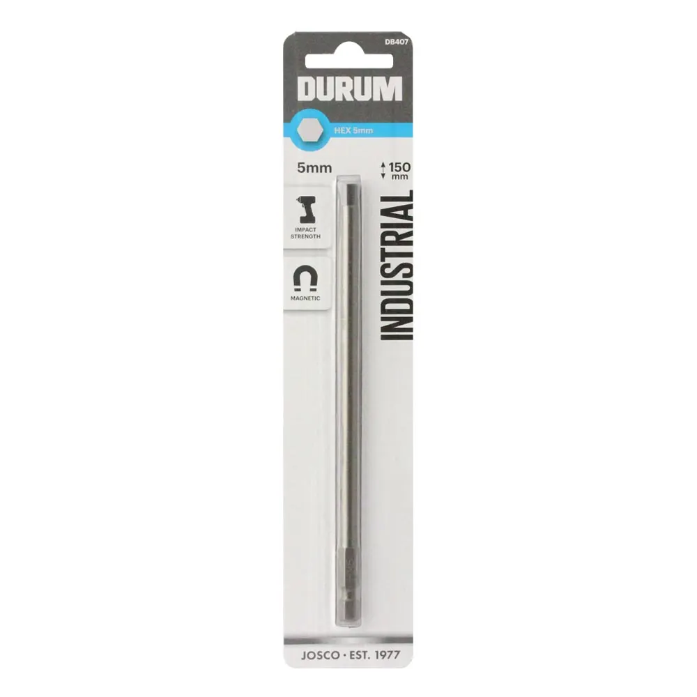 DURUM 5 x 150mm Internal Hex Power Screwdriver Bit