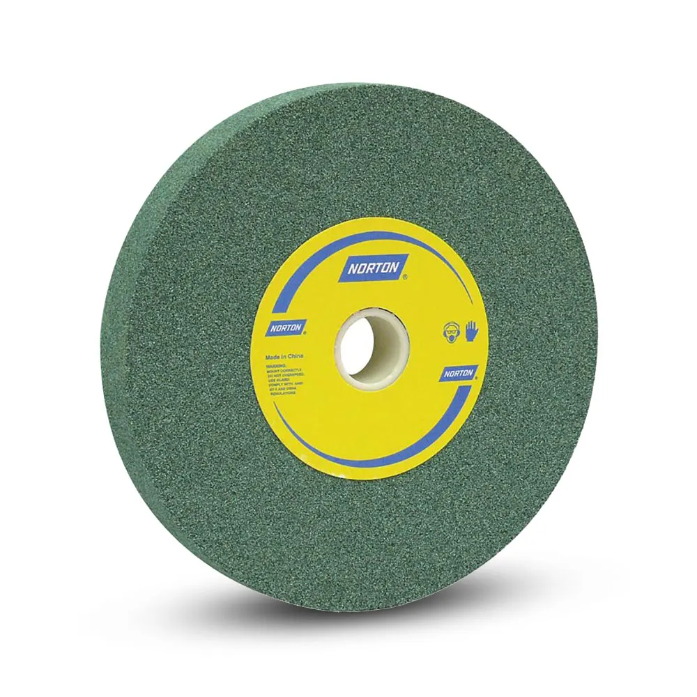 NORTON 200 x 25mm 60-Grit Medium Silicon Carbide Grinding Wheel - Green