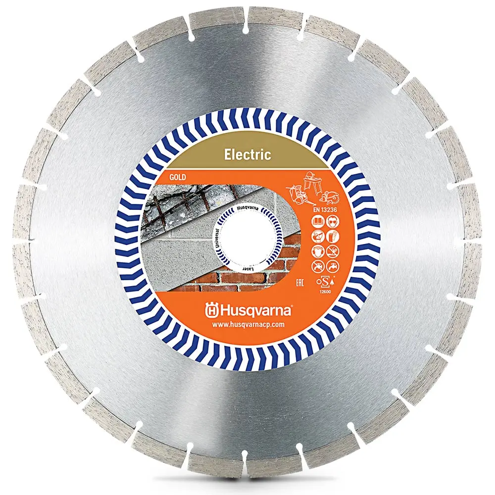 HUSQVARNA 350mm Segmented Diamond Blade for GENERAL Purpose Cutting - Suits K4000 Electric